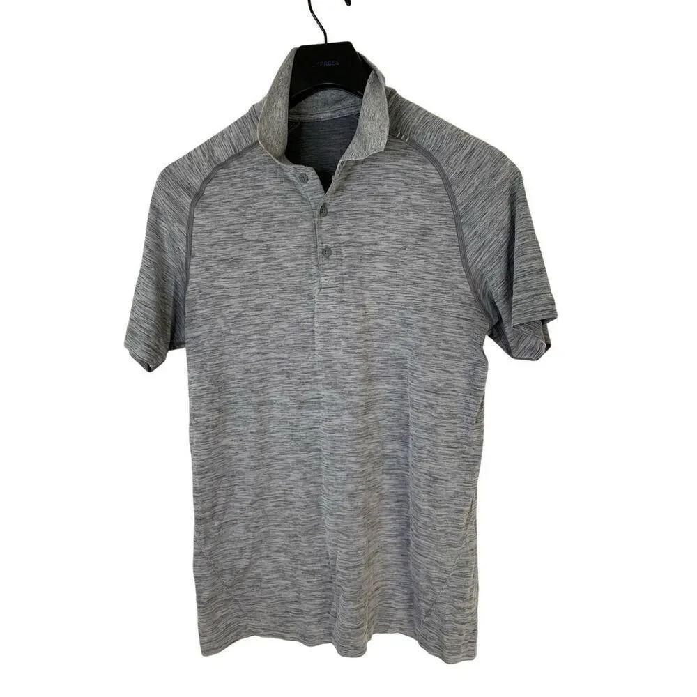 Lululemon Vent Tech Polo gray men's size small